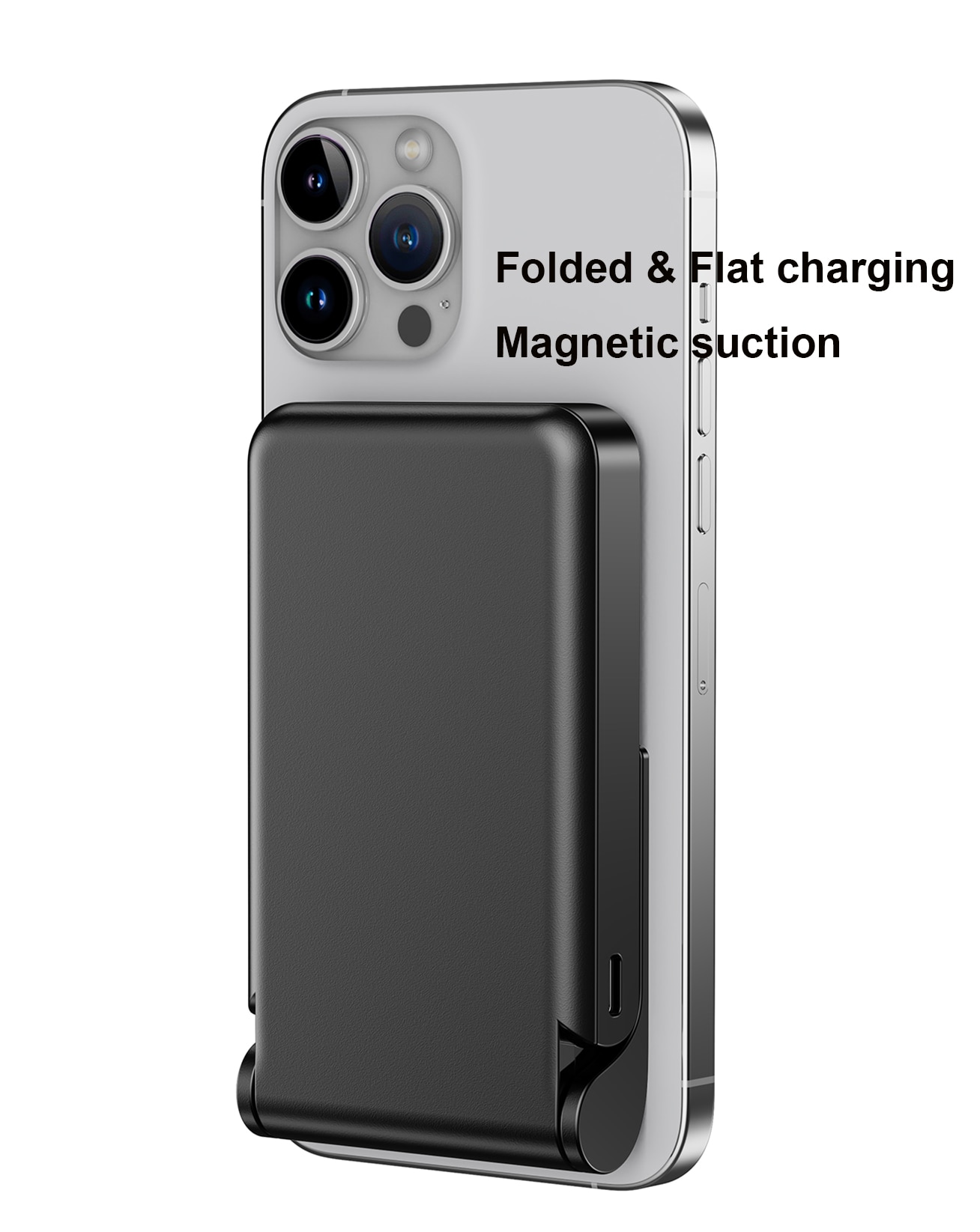 Magnetic Wireless Power Bank 5000 mAh Foldable Stand