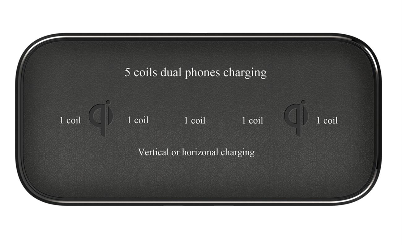 5 Coils Dual Wireless Charger For Smart Phone