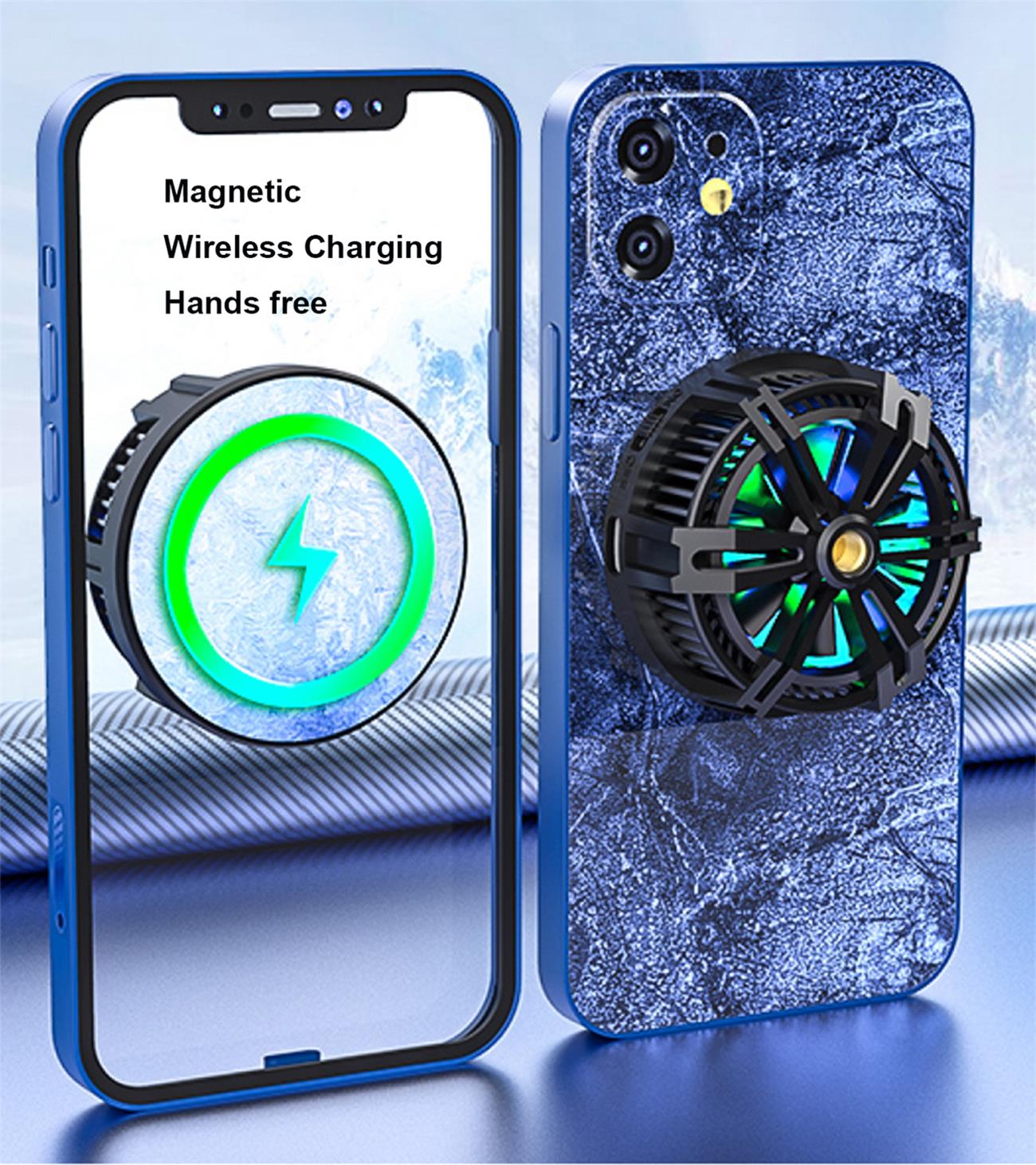 Magnetic Wireless Charger Semiconductor Refrigeration Cooling Fan For Smart Phone