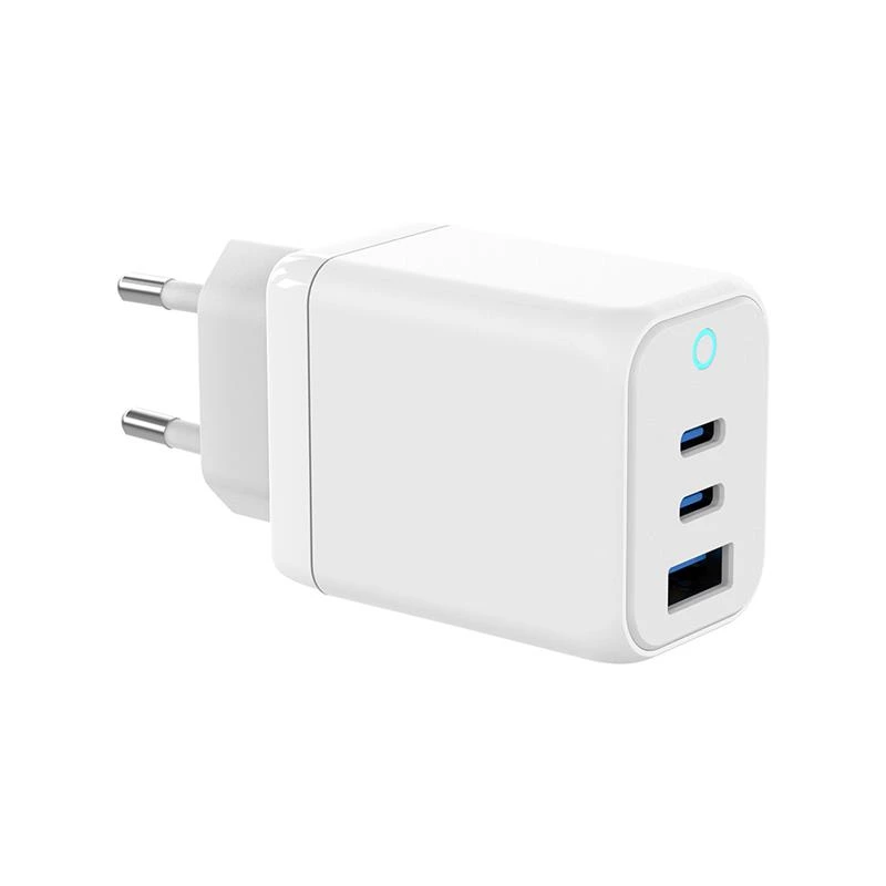 GaN 45w Wall Charger 1 USB-A 2 Type C Port