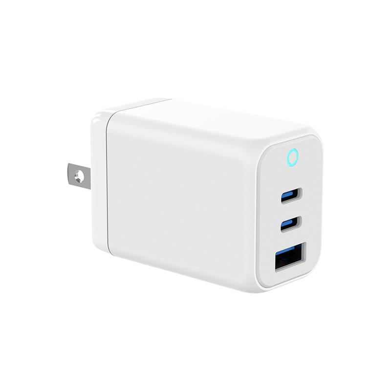 GaN 65w Wall Charger 1 USB-A 2 Type C Port