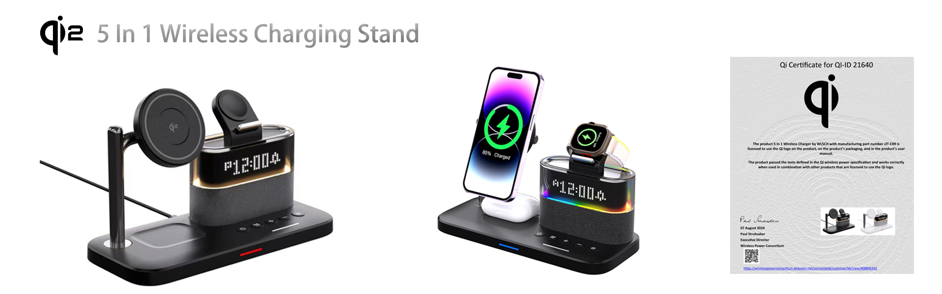 3 IN 1 Foldable Magnetic Wireless Charger