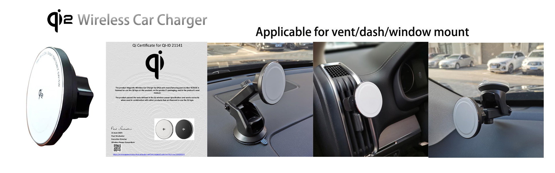 Magnetic Wireless Car Charger