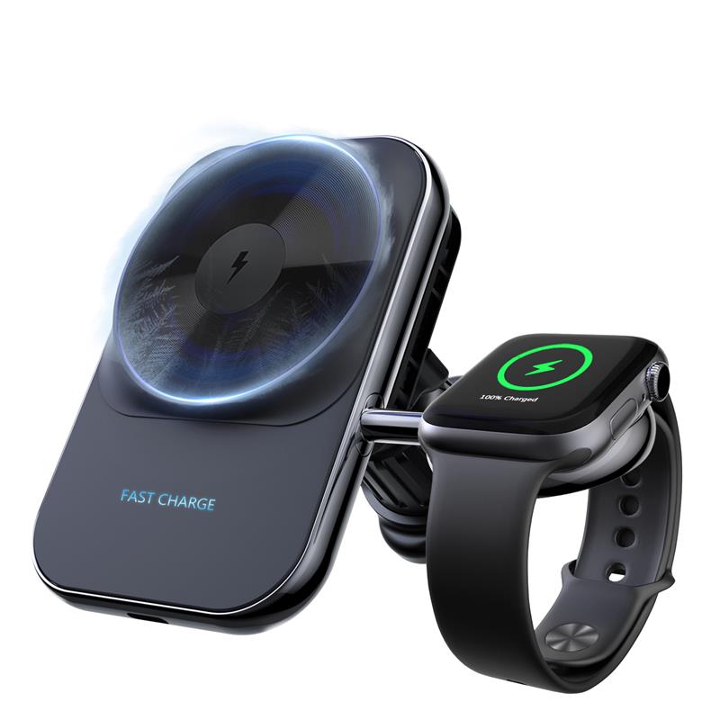 Semi-conductor cooling Magnetic Wireless Car Charger 2 In 1