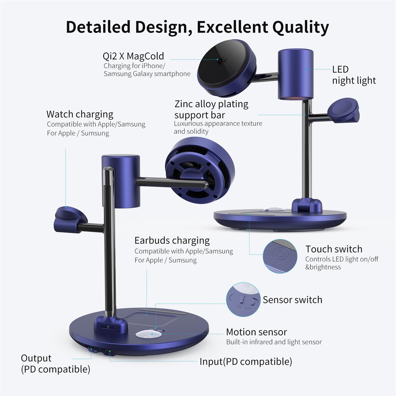 Qi2 Semiconductor Cooling Magnetic Wireless Charger 5 In 1