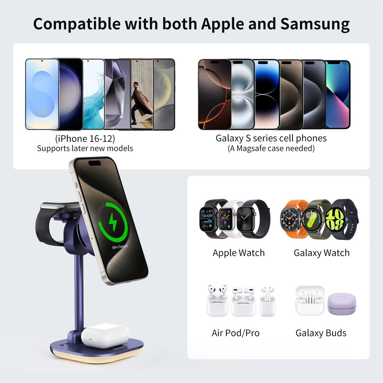Qi2.2 Semiconductor Cooling Magnetic Wireless Charger 5 In 1