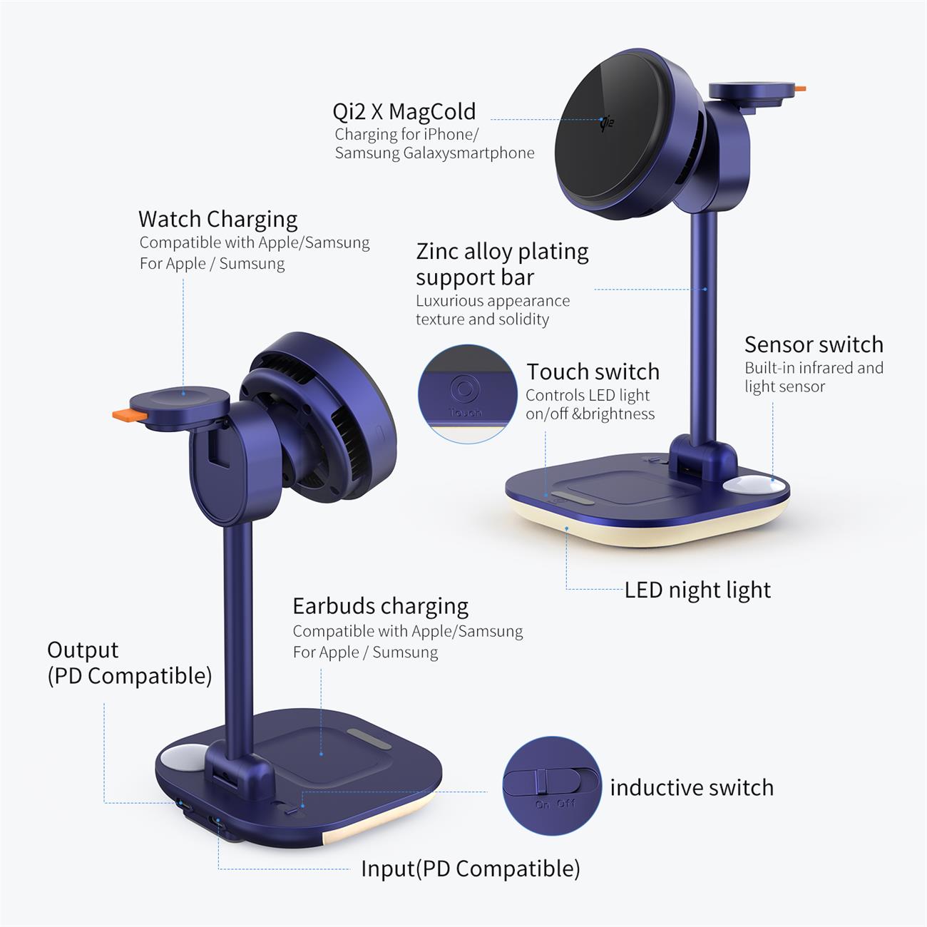 Qi2.2 Semiconductor Cooling Magnetic Wireless Charger 5 In 1