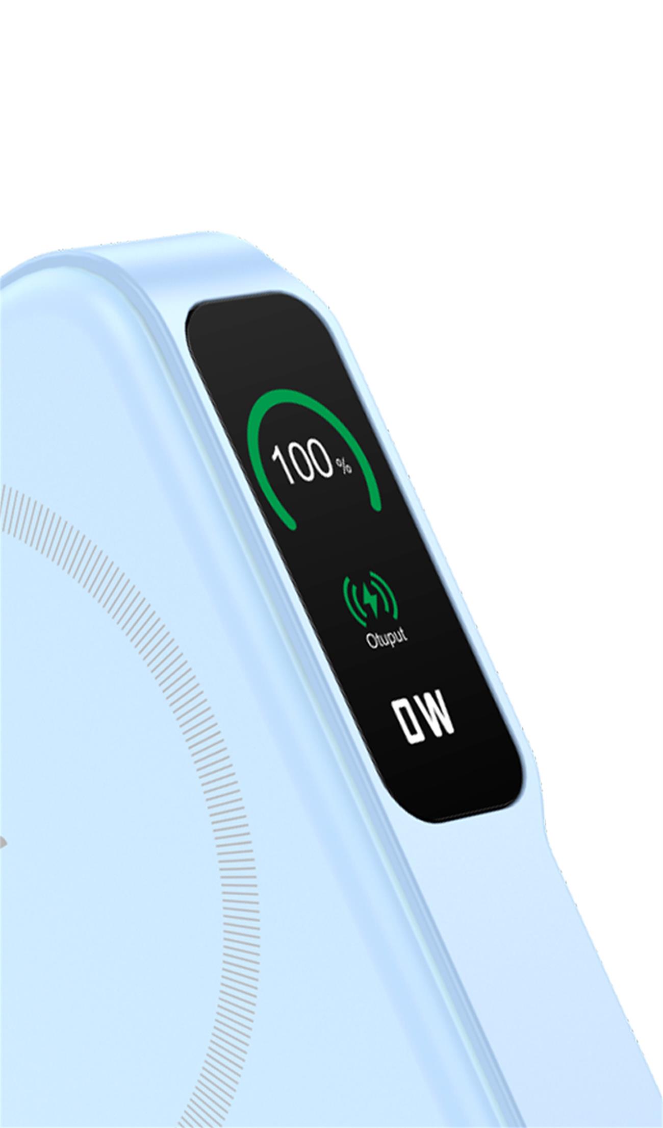 Qi2 Magnetic Wireless Power Bank 10000mah With Foldable Stand