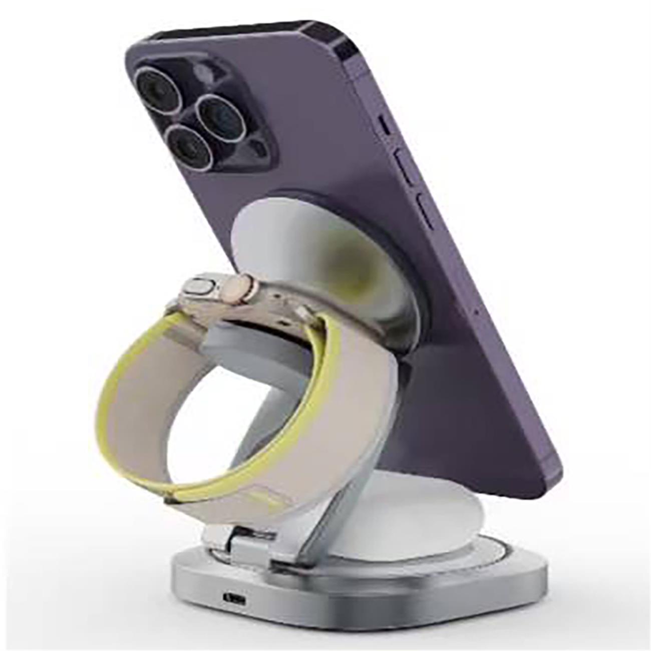 Qi2.2 Magnetic Wireless Charger 3 In 1 Foldable Design