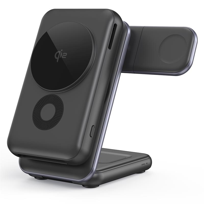 Semi-conductor Cooling Qi2 Magnetic Wireless Power Bank 10000mah With Foldable Stand