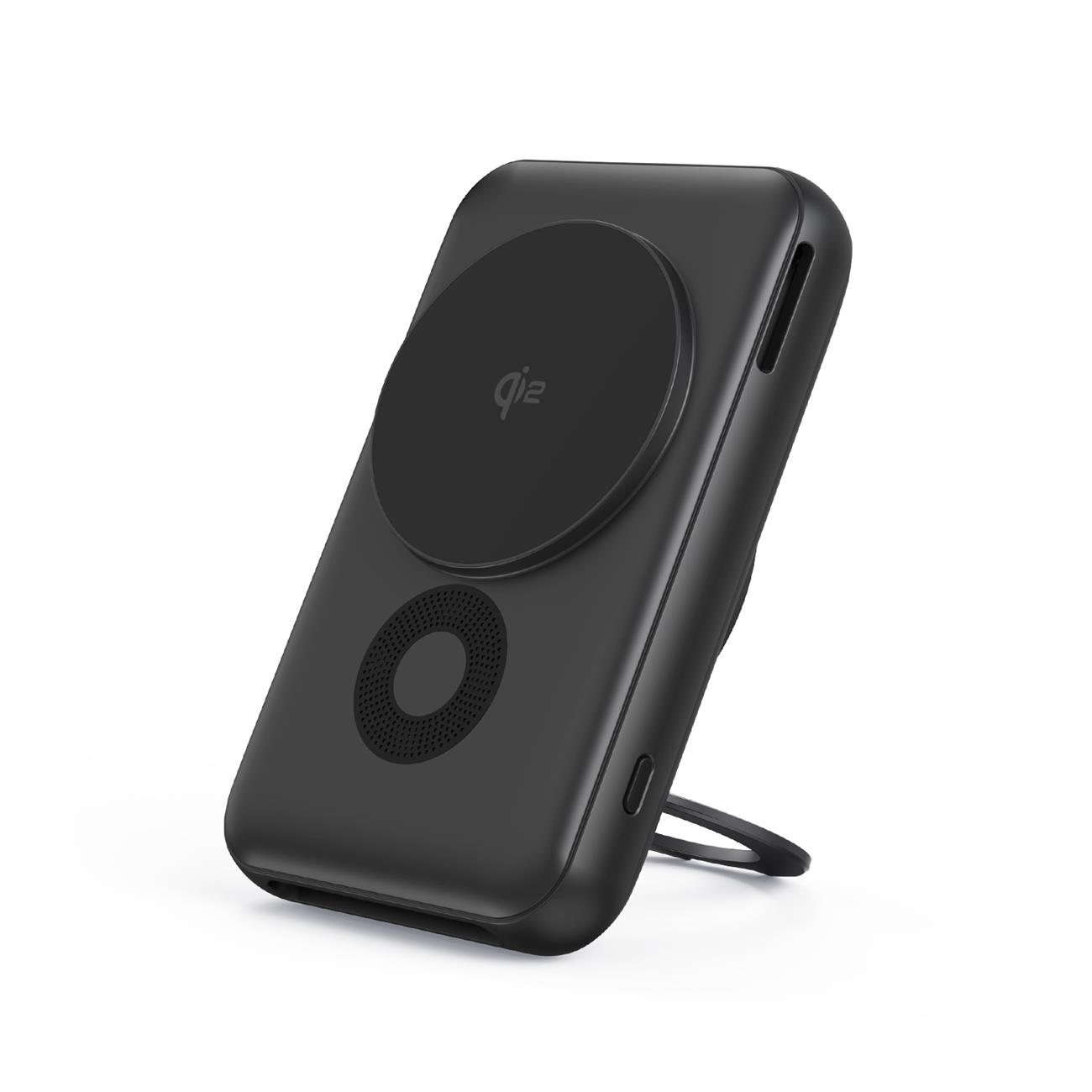 Semi-conductor Cooling Qi2 Magnetic Wireless Power Bank 10000mah With Foldable Stand